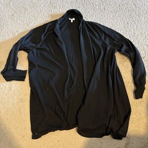 Black Open Cardigan